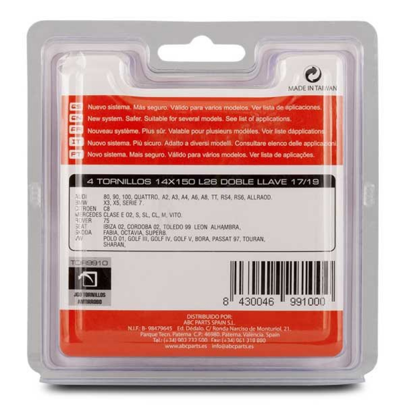 TORNILLOS ANTIRROBO 14X150 L26 17/19 - Imagen 3