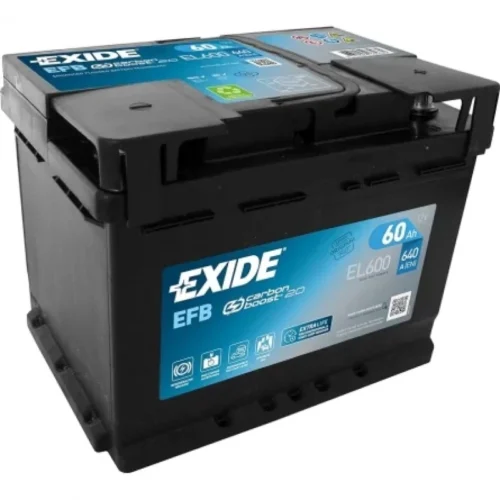 Batería Exide EL600 60AH 640A EFB +DERECHA